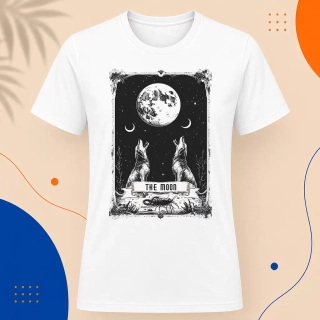 Pánské tričko - The Moon - Měsíc - Tarot - Velká Arkána